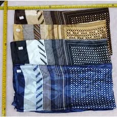 Estilo popular Echarp Cachecol Lenço Pescoço Cetim Seda 90×90