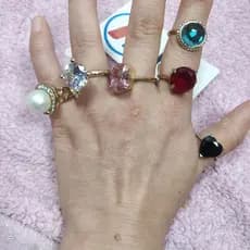 Anel de Metal Anéis Feminino Bijuteria(1 Unidade)