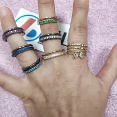 Anel de Metal Anéis Feminino Bijuteria ( 1 Unidade)