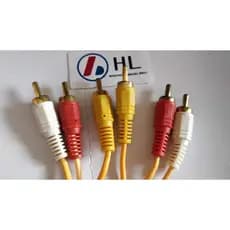6x Cabo RCA CABO DVD 3+3 RCA 3Mt ter Envio Imediato