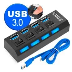 Hub cabo usb 3.0 extensor 4 portas plug and play