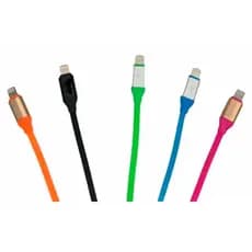 Cabo Usb cores variadas carregamento turbo tipo-c