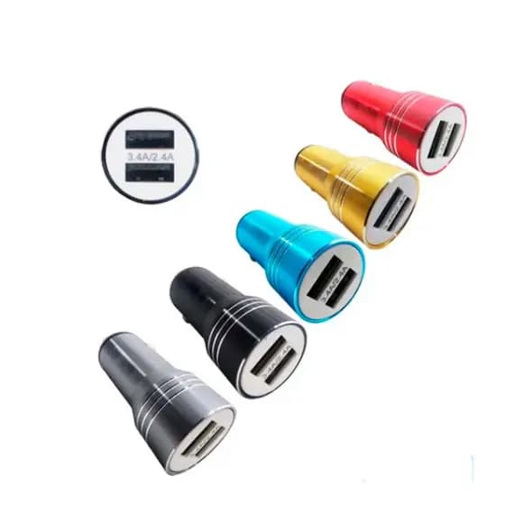 Carregador Veicular Carro 2 Entradas Usb carregamento rápido