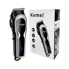Maquina De Cortar cabelo Barbeador KEMEI Profissional Bivolt (110/220v) 3 Pentes
