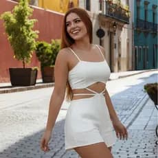 Macaquinho Feminino Liso Curto Elástico Costas Moda Tendência Blogueira Verão Carnaval