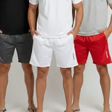 Bermuda Masculina Adulto Forrada Para Pratica de Esportes Com Bolsos Cordão e Elastico