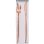 Faqueiro 30 Peças Inox Rose Gold Cobre Garfo  Faca Colher