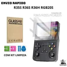 Película de Vidro Temperado para R36S R35S R36H RGB20S – Proteção contra Arranhões e Impactos