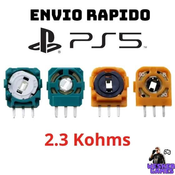 Sensor potenciômetro para analógico 3D original ALPS de controles de PS5