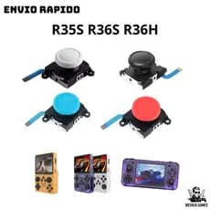 Analógicos para Console Portátil R35S R36S R36H Joycon