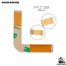 Cabo Flat L Leitor Ps2 Slim Serie 70001 70010 Playstation 2 Óptico tipo L