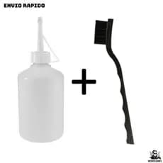 Escova Antiestática + TS Cleaner Implastec Isopropílico - Composto limpa eletrônicos, placas e removedor pasta térmica.