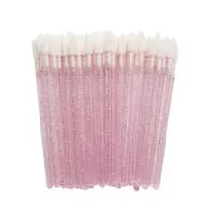 Kit 50 pincel aplicador descartável de batom gloss extensão limpeza de cílios
