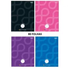 CADERNO BROCHURA 80fls PAUTA AMPLIADA NEURO TILIBRA ACADEMIA DO AUTISMO cores sortidas