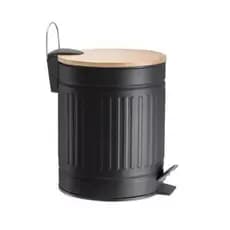 UNINDO ELEGÂNCIA E FUNCIONALIDADE EM QUALQUER AMBIENTE! Lixeira Tampa Bambu 5L ✨🔥💥⚡