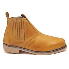 Butina bota de couro Legitimo Sola de Latex