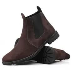Botina Masculina Country Modelo Chelsea Solado Borracha Resistência e Macies
