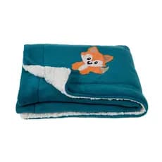 Cobertor Manta Sherpa Soft Bebe Infantil Dupla Face Bordado