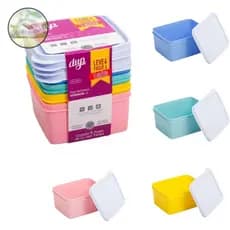KIT 4 Potes Herméticos Essencial DUP 1L Micro-Ondas Lava-Louças Freezer Bpa Free