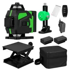 Nível A Laser Verde 12 Linhas 3d Nivelador Profissional 360°