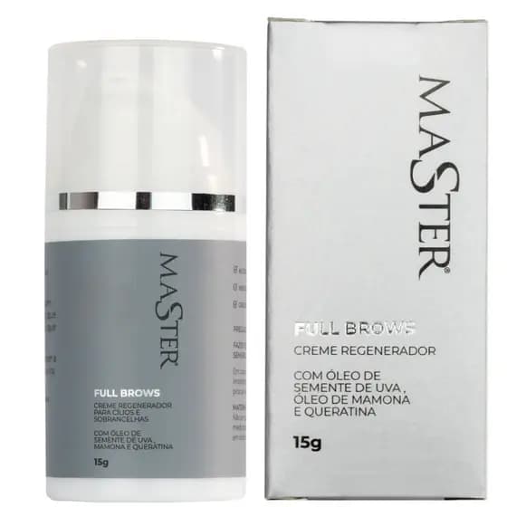 Creme Regenerador Full Brows Master Cílios Sobrancelhas 15g