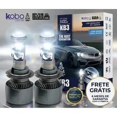 Lampada Led Projetor 40.000lm Canbus H7 H4 H11 Hb4 HB3 Forte 6500k branca efeito Xenon