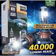 Lâmpada 300w 40.000 LM Led Mini Projetor Canhão HB4 C/ Canbus Plug And Play