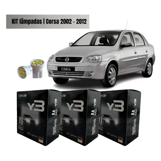 Kit Lampada Ultra Led Y3 Nano 22000 Lumens Gm Corsa 2002 A 2012 Alto Baixo Milha Foco Perfeito FORTE