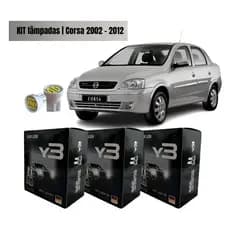 Kit Lampada Ultra Led Y3 Nano 22000 Lumens Gm Corsa 2002 A 2012 Alto Baixo Milha Foco Perfeito FORTE