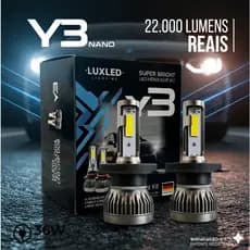 Par Ultra Led Lâmpadas Y3 Mini 6500K 22000Lm 36w H1 H3 H4 H7 H11 H13 H16 H27 HB3 HB4