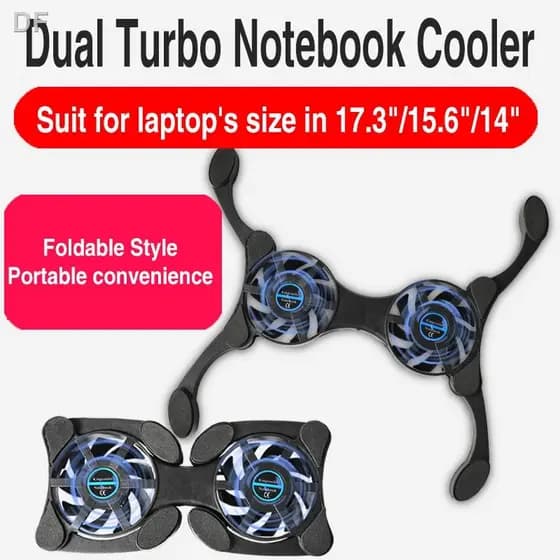 ✨ Ventilador Móvel Portátil Dobrável De Refrigeração USB Polvo Radiador Refrigerador Notebook