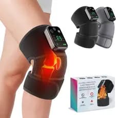 Hailicare 3 Em 1 Massajador De Joelho Multifuncional Com Calor , Almofada De Aquecimento Vibração Para Artrite Do Cotovelo Ombro , Alívio Da Dor Aquecido , Respirável , Recarregável