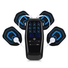 EMS TENS MASSAGE Recarregável Com 10 PADS 9 Modos 30 Engrenagens Estimulador De Fisioterapia De Dupla Saída De Pulso Muscular Alívio Da Dor Para Junta Cintura Do Pescoço Ombro Traseiro