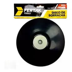 DISCO DE BORRACHA P/ SUPORTE (115mm/180mm)  [FTK]