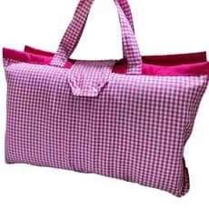 Porta Travesseiro Duplo para viagem Bolsão com Alça, Bag Acampamento Cabem 2 travesseiros 120x80 cm.
