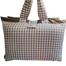 Porta Travesseiro Duplo para Viagem Acampamento com alça 120x80 cm Tecido Oxford.