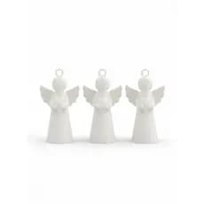 Kit com 3 Anjos Enfeite para Decoração de Árvore de Natal Moderno e Clean Envio Imediato