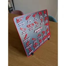 Calendário Circuito Mundial Brasil MotoGP 26 Quadro Decorativo Colecionador