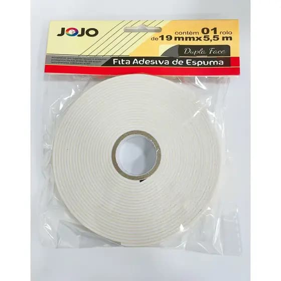 5 KIT Fita Banana Adesiva Dupla Face De Espuma 19mm*5,5m JOJO