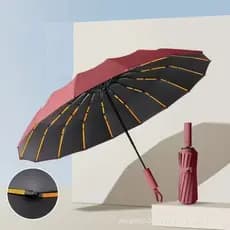 Guarda Chuva Automático Sombrinha Grande Proteção Solar UV Reforçado Dobrável Envio Imediato Vários Modelos Colorido