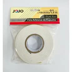 Fita Banana Adesiva de Espuma Dupla Face 19mm x 1,5m Profissional