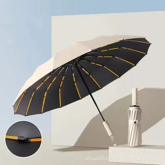 Novo Guarda-chuva Automático Sombrinha Grande Proteção Solar UV Reforçado Dobrável Envio Imediato