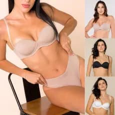 Sutiã Invisível Tomara Que Caia C/bojo Para Usar De Baixo das Roupas + 2 Alças De Brinde