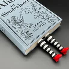 Marcador de Livro Alice l Magico de Oz l Bruxa das Impressão 3D l Decoração Geek Leitura Presente Fã