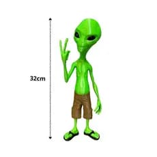 Boneco Alienígena ET 32cm Geek – Decoração Extraterrestre Colecionável Presente Nerd
