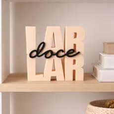 Quadro Decorativo Lar Doce Lar 3D Placa Decorativa – Decoração Sala Quarto Cozinha Presente