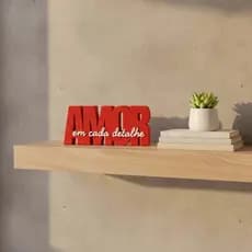 kit  Decorativa + porta canetas quarto escritório presente