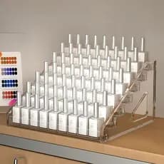 organizadora Acrílico Escada Display organizador maquiagem , esmaltes 5 e 7 andar