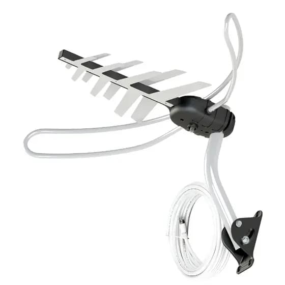 Antena Externa Digital Aquário DTV-3000 4K Uhf/vhf/fm com Suporte e Cabo 15m