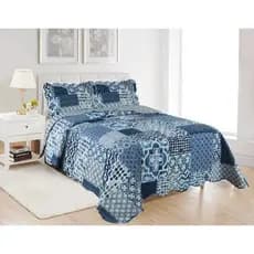 KIT COLCHA  COBRE LEITO FORRO DE CAMA  CASAL 3 PEÇAS 180 FIOS DUPLA FACE ESTAMAPADO TOQUE  DE PESSEGO MATELADO ULTRASSONICO